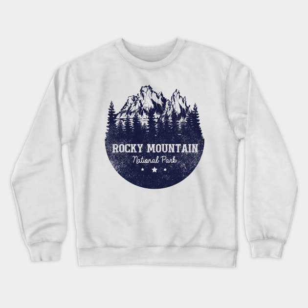 Rocky Mountain National Park Crewneck Sweatshirt by levitskydelicia